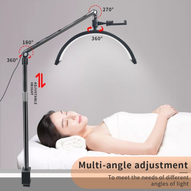 D-M30X 23 inch Half Moon Shape Beauty Manicure Lamp Curved Fill Light, Plug:US Plug