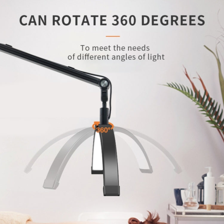 D-M30X 23 inch Half Moon Shape Beauty Manicure Lamp Curved Fill Light, Plug:EU Plug
