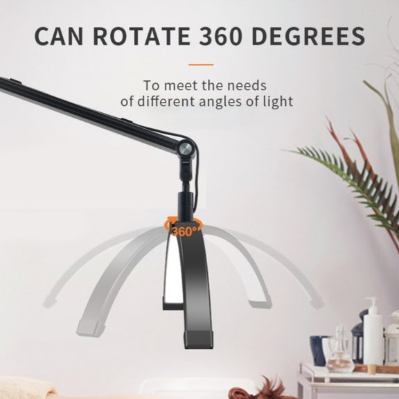 D-M30X 23 inch Half Moon Shape Beauty Manicure Lamp Curved Fill Light, Plug:EU Plug