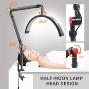 HD-M3X Pro 16 inch Adjustable Brightness Beauty Light Half Moon Light Eyelash Tech Lamp, Plug:AU Plug(White)