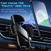 SD10 Wireless Charging Car Air Vent Car Mount Smart Sensor Phone Holder Charger