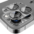 For iPhone 16 Pro / 16 Pro Max ENKAY Aluminium Alloy Tempered Glass Lens Cover Film(Grey) - free shipping - PMC TechLife - Order now!