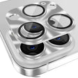 For iPhone 16 Pro / 16 Pro Max ENKAY Aluminium Alloy Tempered Glass Lens Cover Film(Silver) - free shipping - PMC TechLife - Order now!