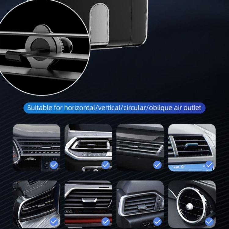 C1 Car Wireless 66W Fast Charger Phone Holder Infrared Sensor Punk Style(Silver)