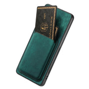 For Huawei Pura 70 Retro Leather Card Bag Magnetic Phone Case(Green)