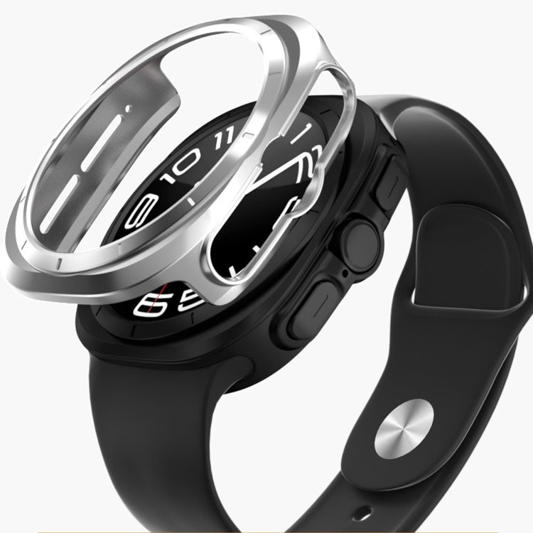 For Samsung Galaxy Watch Ultra 47mm Hollowed PC Watch Protective Case(Sliver)