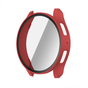 For Samsun Galaxy Watch 7 40mm PC + Tempered Film Integrated Watch Protective Case(Red)