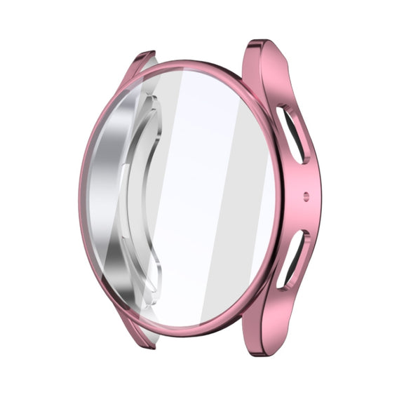 For Samsun Galaxy Watch 7 40mm Full Coverage TPU Electroplated Watch Protective Case(Pink)