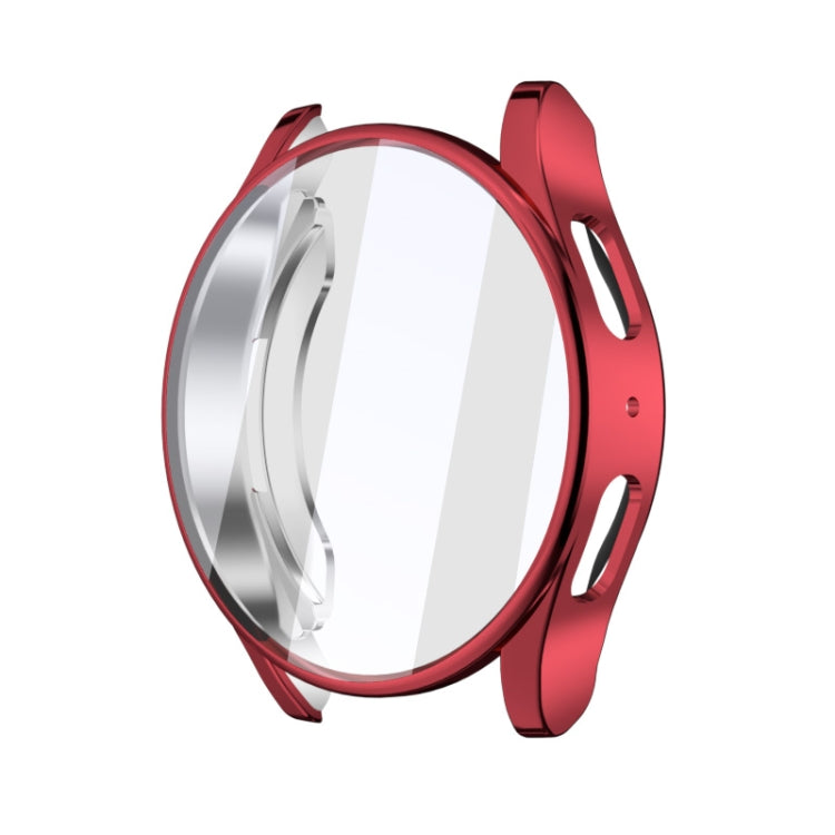 For Samsun Galaxy Watch 7 40mm Full Coverage TPU Electroplated Watch Protective Case(Red)
