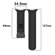 For Samsung Galaxy Watch Ultra 47mm Magnetic Folding Buckle Silicone Leather Watch Band(Gray)