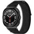 For Samsung Galaxy Watch Ultra 47mm Hook and Loop Fastener Loop Nylon Watch Band(Black+Gray) - Watch Bands by PMC TechLife | Online Shopping South Africa | PMC TechLife | Buy Now Pay Later Mobicred