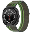 For Samsung Galaxy Watch Ultra 47mm Hook and Loop Fastener Loop Nylon Watch Band(Dark Green) - Watch Bands by PMC TechLife | Online Shopping South Africa | PMC TechLife | Buy Now Pay Later Mobicred