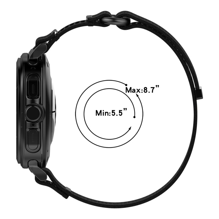 For Samsung Galaxy Watch Ultra 47mm Hook and Loop Fastener Loop Nylon Watch Band(Orange+Beige)