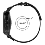 For Samsung Galaxy Watch Ultra 47mm Hook and Loop Fastener Loop Nylon Watch Band(Orange+Beige)