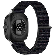 For Samsung Galaxy Watch Ultra 47mm Loop Nylon Hook and Loop Fastener Watch Band(Black)