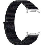 For Samsung Galaxy Watch Ultra 47mm Loop Nylon Hook and Loop Fastener Watch Band(Black)