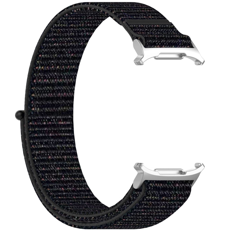 For Samsung Galaxy Watch Ultra 47mm Loop Nylon Hook and Loop Fastener Watch Band(Black)