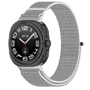 For Samsung Galaxy Watch Ultra 47mm Loop Nylon Hook and Loop Fastener Watch Band(Seashell Color)