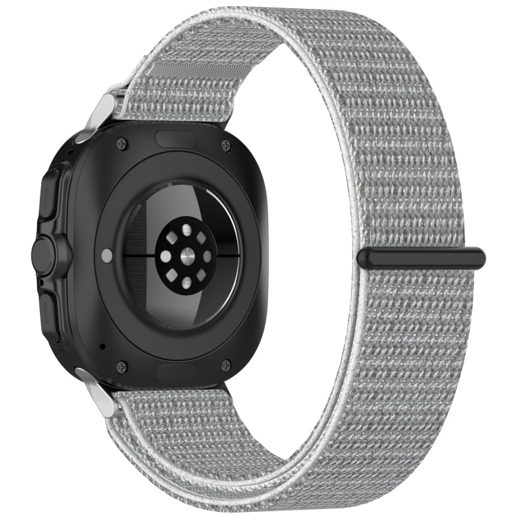 For Samsung Galaxy Watch Ultra 47mm Loop Nylon Hook and Loop Fastener Watch Band(Seashell Color)