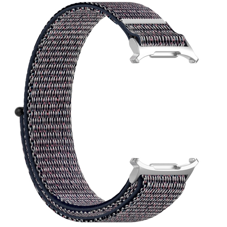 For Samsung Galaxy Watch Ultra 47mm Loop Nylon Hook and Loop Fastener Watch Band(Dark Blue)