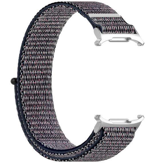 For Samsung Galaxy Watch Ultra 47mm Loop Nylon Hook and Loop Fastener Watch Band(Dark Blue)