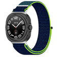 For Samsung Galaxy Watch Ultra 47mm Loop Nylon Hook and Loop Fastener Watch Band(Lime) - Watch Bands by PMC TechLife | Online Shopping South Africa | PMC TechLife | Buy Now Pay Later Mobicred