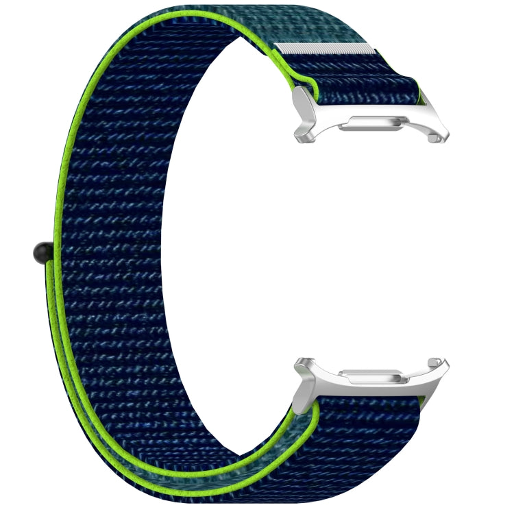 For Samsung Galaxy Watch Ultra 47mm Loop Nylon Hook and Loop Fastener Watch Band(Lime)