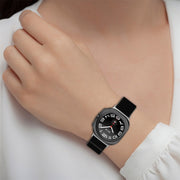 For Samsung Galaxy Watch Ultra 47mm Loop Nylon Hook and Loop Fastener Watch Band(Black)