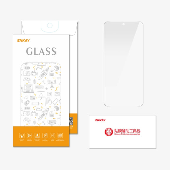 For Google Pixel 9 ENKAY 9H Big Arc Edge High Aluminum-silicon Tempered Glass Film