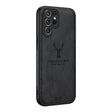 For Samsung Galaxy S25 Ultra 5G Deer Head Cloth Skin All-inclusive Phone Case(Black) - free shipping - PMC Jewellery - Order now!