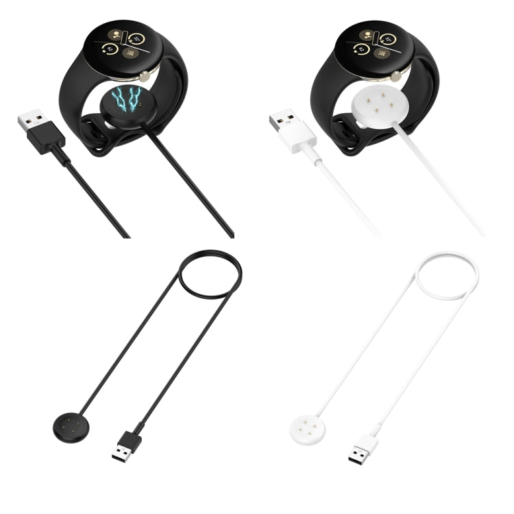 For Fitbit Ace LTE USB-A Interface Smart Watch Magnetic Charging Cable(White)