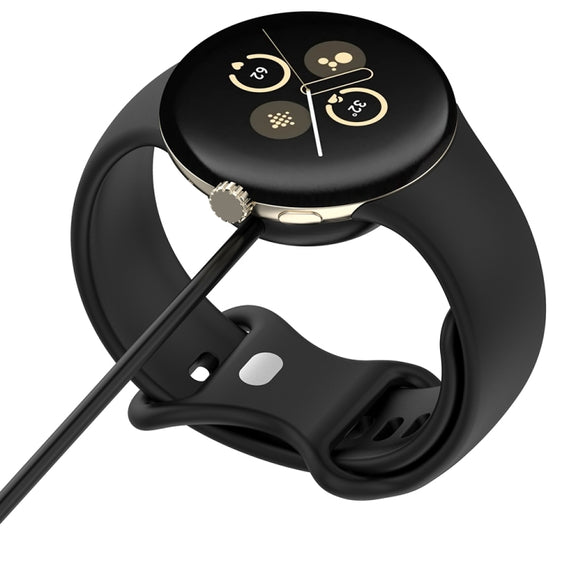 For Fitbit Ace LTE USB-C / Type-C Interface Smart Watch Magnetic Charging Cable(Black)