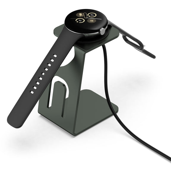 For  Fitbit Ace LTE Aluminum Alloy Watch Charging Stand with Charger(Gray)