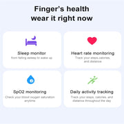 R06 SIZE 9 Smart Ring, Support Heart Rate / Blood Oxygen / Sleep Monitoring / Multiple Sports Modes(Black)