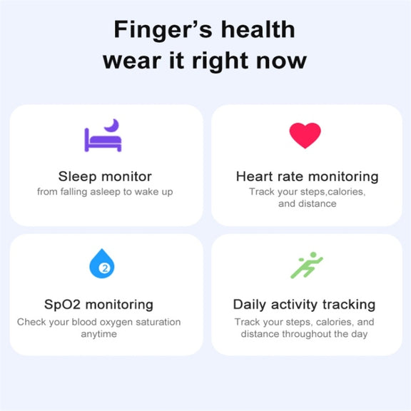 R06 SIZE 9 Smart Ring, Support Heart Rate / Blood Oxygen / Sleep Monitoring / Multiple Sports Modes(Black)