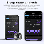R06 SIZE 9 Smart Ring, Support Heart Rate / Blood Oxygen / Sleep Monitoring / Multiple Sports Modes(Black)