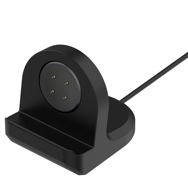 For Fitbit Ace LTE Smart Watch Silicone Charging Bracket with Charger(Black)