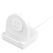 For Fitbit Ace LTE Smart Watch Silicone Charging Bracket with Charger(White)