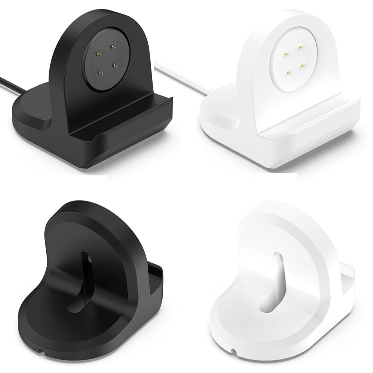 For Fitbit Ace LTE Smart Watch Silicone Charging Bracket with Charger(White)