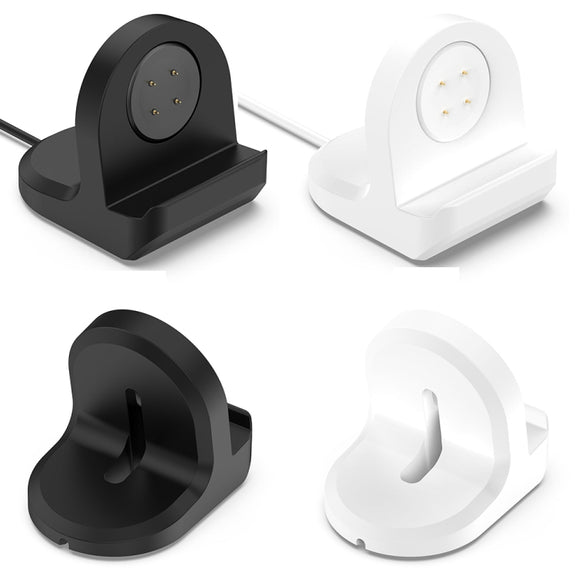 For Fitbit Ace LTE Smart Watch Silicone Charging Bracket with Charger(White)