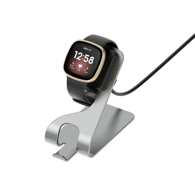 For  Fitbit Ace LTE Aluminum Alloy Metal Bracket Watch Charger, Length: 1.5m(Gray)