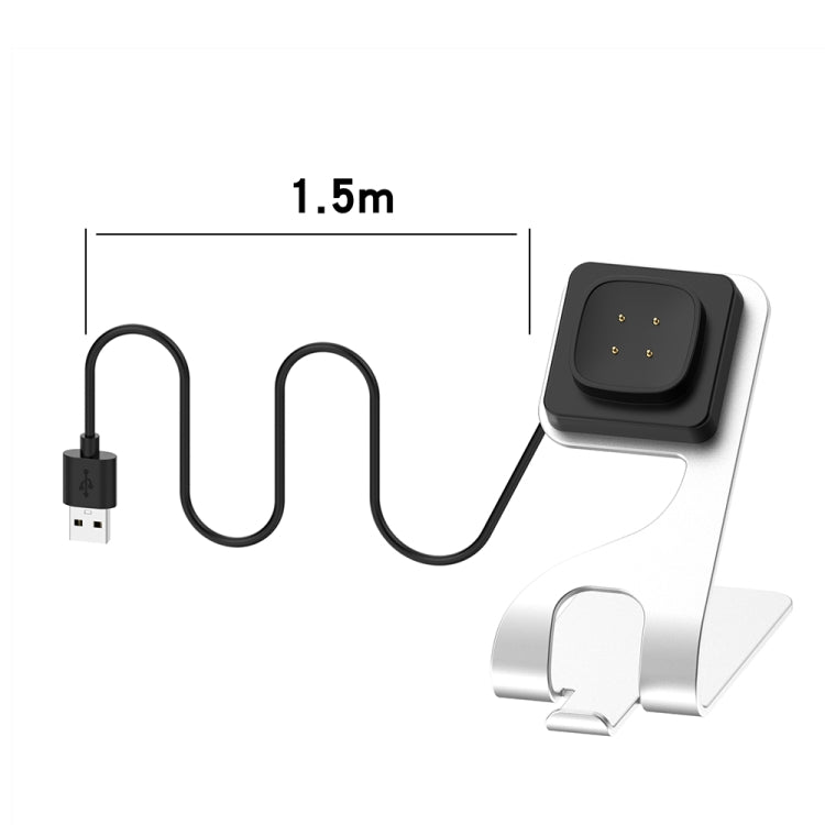 For  Fitbit Ace LTE Aluminum Alloy Metal Bracket Watch Charger, Length: 1.5m(Gray)