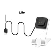For  Fitbit Ace LTE Aluminum Alloy Metal Bracket Watch Charger, Length: 1.5m(Gray)