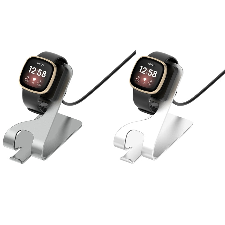 For  Fitbit Ace LTE Aluminum Alloy Metal Bracket Watch Charger, Length: 1.5m(Silver)