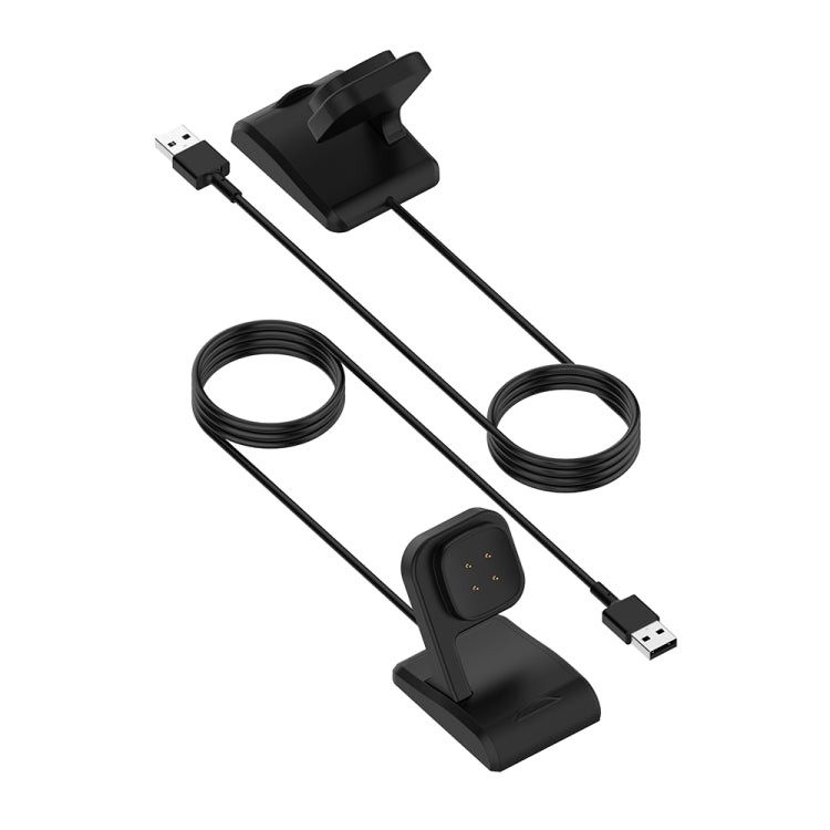 For Fitbit Ace LTE Vertical Watch Magnetic Charger With Chip Protection, Length: 1m(Black)
