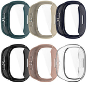 For Fitbit Ace LTE  PC + Tempered Glass Film Integrated Watch Protective Case(Pine Green)