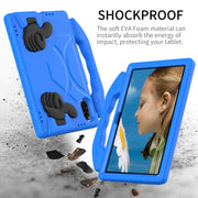 For Honor Pad X9 Children EVA Shockproof Tablet Case with Thumb Bracket(Blue)