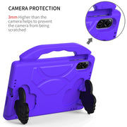 For Honor Pad X9 Children EVA Shockproof Tablet Case with Thumb Bracket(Purple)
