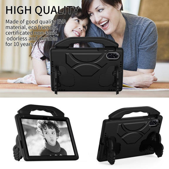 For Honor Pad X8 Pro 11.2 2023 Children EVA Shockproof Tablet Case with Thumb Bracket(Black)