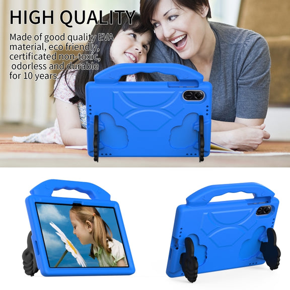 For Honor Pad X8 Pro 11.2 2023 Children EVA Shockproof Tablet Case with Thumb Bracket(Blue)